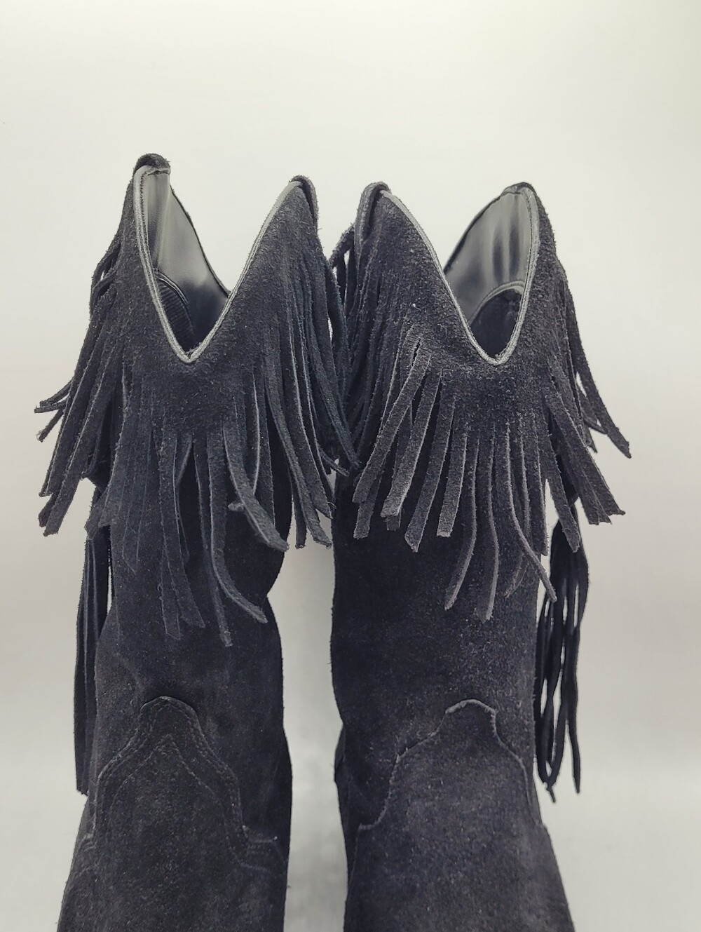 Silver Star Collection Houston leather fringe boots size 9 - Picture 10 of 16